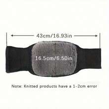 1 Pair Warm Knee Pads, Extend Warmth Duration In Winter, Non-Thick Leg Pads, Unisex, Suitable For Cold Weather, Knitted Fabric - One-Piece Design - Multicolor - View 3