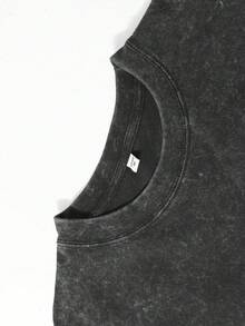 Disney Cars Lightning McQueen The  Collage Graphic T-Shirt, Summer Vintage Washed 230g Heavyweight Short Sleeve - màu đen - Xem 3