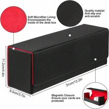 600 Slots Leather Magnetic Closure Card Holder Case MTG And Sports Cards - Multicolor - View 5