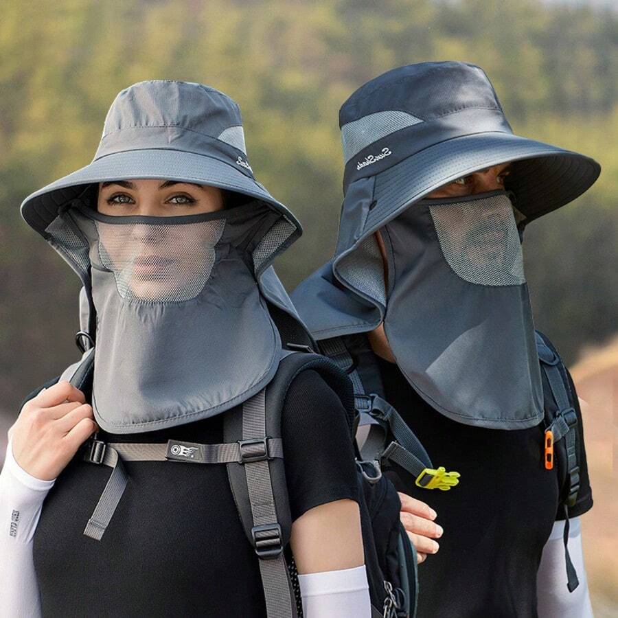 Sombrero de cubo para hombres para protección contra la lluvia y el sol - A - Ver 1