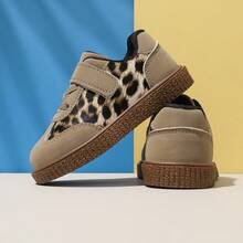 1双新款软底防滑平底鞋，豹纹轻便耐穿休闲鞋，适合幼儿男女童 - 駝色 - 查看 17