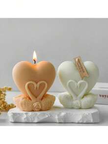 Heart Swan DIY Handmade Plaster Aromatherapy Silicone Mold, Multi-Purpose - White - View 5