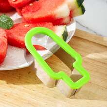 4pcs Creative Fruit Platter Mold, Watermelon Slicer, Ice Cream & Popsicle Shaped Fruit Cutting & Slicing Tools - Multicolor - View 2