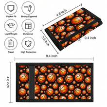 3-Fold Wallet With Lanyard, Large Capacity Card Wallet With Multiple Card Slots, Includes Key Chain And Hook And Loop Design For Women Money Wallet Mini Wallet Purse Wallet Small Wallet Cute Wallet For Men Travel Essential Summer - Multicolor - View 3