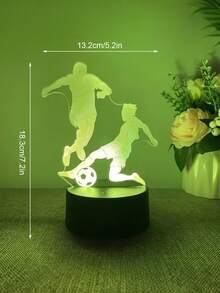 3D Football Shaped Touch Sensor Color Changing Night Light, USB Powered Desk Decor Lamp, Ideal Gift For Football Fans, Suitable For Bedroom, Study And Living Room Decoration, Birthday And Holiday Present - One Size Fits All - View 4
