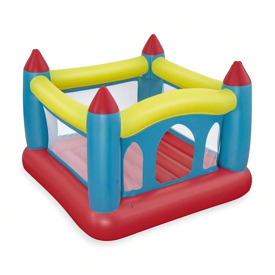 Multicolor Inflatable Bounce House For Kids - Red - View 1