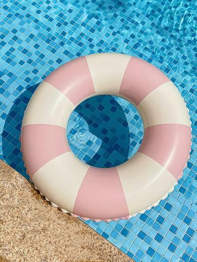 Aro inflable portátil para nadar, aro inflable de PVC y goma ligero con diseño de borde ondulado, aro divertido para nadar en la piscina, playa, fiestas, viajes y deportes acuáticos de verano