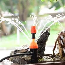 微喷可调360度水流灌溉喷嘴，雾化喷嘴滴灌喷嘴，插入式滴灌系统，优质耐用塑料材质，二合一滴灌喷嘴和雾化喷嘴，适用于1/4英寸滴灌管，滴灌系统植物浇水装置，适用于树木和灌木、苗圃、室内外植物、花坛、草坪灌溉。 - 灌溉噴頭 - 查看 6