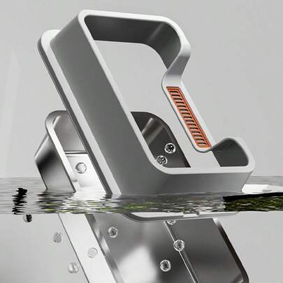 1个全封闭式不锈钢猫砂盆，带盖，超大容量金属猫砂盆，适合大型猫咪，高边防溅设计，不粘，防漏，易于清洁，防锈，耐用，控制异味，坚固，适合室内宠物，易于组装，防水，适合所有品种，宠物卫生用品，宠物家具，低维护猫砂盆，卫生猫砂盆