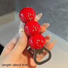 1pcs Cute Beer Opener Kawaii Candied Haws Cheese Refrigerator Magnets Home Decor Kitchen Gadgets Cute Bottle Opener Key Chain - 查看 9