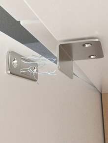 2 buah/1 pasang Kunci Magnet Kuat, Kunci Kabinet Magnet Paduan, Pemasangan Nyaman Tanpa Pengeboran, Cocok untuk Kabinet, Lemari Pakaian, Pintu Geser, Perlengkapan Dekorasi Rumah, Pemasangan Mudah, Desain Ringkas dan Efisien - warna - View 2