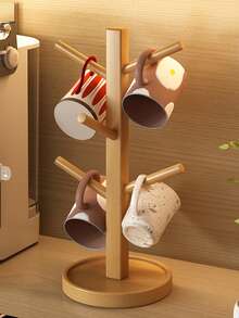 1pc New Desktop Cup Holder & Storage Rack, Can Hang Tea Cups, Coffee Cups, Keys, Jewelry Organizer - View 3