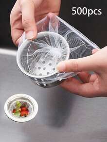 100/200/300/500pcs Reusable & Easy To Clean Kitchen Sink Mesh Strainer Bags, Suitable For Kitchen And Bathroom Sink Clogging Protection - Multicolor - View 13