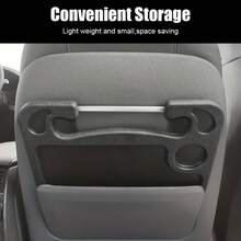 1pc 2-In-1 Car Steering Wheel Tray Desk, Desktop Organizer Holder (Includes Laptop Tray And Cup Holder), High-Strength ABS Structure, Fits Sedan, Truck, SUV - Multifunctional For Office, Reading, In-Car Organization, Minimalist And Elegant Design, Sturdy Structure - A - View 8