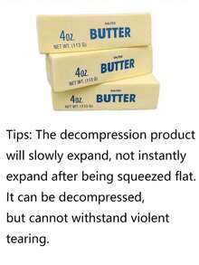 超逼真的黄油棒和巧克力棒形状的减压玩具：这些超级柔软、可捏的Squishee玩具触感柔软，回弹缓慢，设计可爱、富有创意，让你爱不释手。 - 彩色 - 查看 3