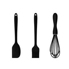 3件套耐热硅胶烘焙套装，包括刮刀、涂油刷、手动打蛋器，适合家庭烘焙 - 查看 6