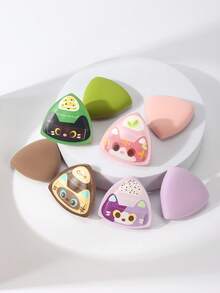 云朵形美妆蛋，帮助均匀自然地涂抹粉底。遇水膨胀，不含乳胶，两用美妆蛋，适合所有肤质。 - 彩色 - 查看 3