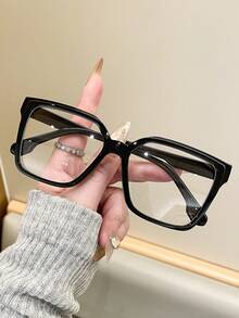 1/3副方形塑料电脑眼镜框，适用于电脑、游戏、电视、智能手机，可缓解眼疲劳，轻便时尚的光学眼镜 - 彩色 - 查看 4