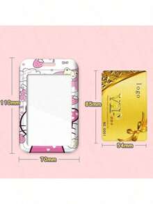 两件套，挂绳+卡套【正版授权】Hello Kitty校园照片夹，学生文具卡，编织挂绳公交卡，收纳盒钥匙扣，学生卡通保护套，交通卡，情侣透明长挂绳吊坠 - 多色 - 查看 2