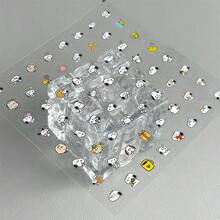 SNOOPY 3张超萌大头透明贴纸，图案清晰，质地透明，贴在笔记本、水瓶、手机壳上都非常好看。经典的卡通形象，柔和可爱又治愈，兼具美观与实用性。 - 彩色 - 查看 6