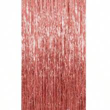 3pcs/Set 100*200cm Gold Tassel Ribbon, Shiny Metallic Texture Design, Suitable For Photography Studio Props, Birthday Party, Bridal Shower, Wedding Decoration, Backdrop, Party Decoration, Photo Booth Props - Rose Gold - View 9