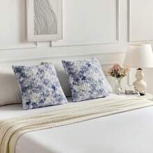 A Plush Cushion Cover Without Padding, Rose Velvet Throw Pillow Cover, Suitable For Living Room And Home Use - Blue - View 3