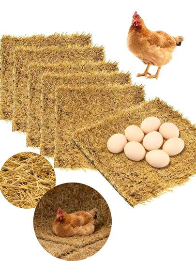 1/2 Pcs Washable Chicken Nest Mat, Soft PE Poultry Nesting Pad For Laying Hens, Wide Application Ideal Nesting Material For Poultry