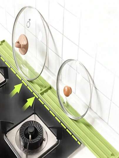 1 pieza/2 piezas Estera de secado de utensilios de cocina de silicona - Con estante de almacenamiento con tapa ranurada, organizador antideslizante para encimera, puede sostener cucharas, tapas y vajilla, estante multiusos para cucharas de cocina, duradero y fácil de limpiar, organizador de cocina | Suministros de cocina modernos | Silicona duradera, estera de secado de tazones y platos, estera de secado para encimera, estera para encimera de cocina, estera de secado para encimera de cocina