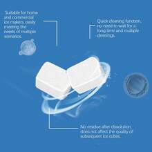 Ice Maker Cleaning Tablets, Gentle Household Cleaning, Descaling & Deodorizing, Daily Maintenance For Ice Maker - Solid State - View 5