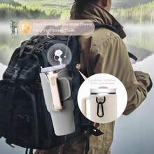 1PC Large Capacity 40oz Ice-Cold Cup Sleeve Made Of Diving Material, Rhinestone Cup Sleeve, Adjustable Outdoor Multi-Functional Cup Sleeve/Water Bottle Sleeve - Multicolor - View 9