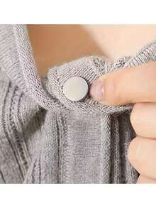 Klip Gesper Spiral Tanpa Jahit, Warna Campuran, Pengikat Logam yang Dapat Dilepas, Klip Dekoratif untuk Sweater, Rok, Celana, Kerah, dan Aksesoris Perbaikan Ujung Pakaian. - MultiWarna - View 5