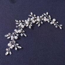 1pc Casual Elegant Plastic Hair Band, Suitable For All Seasons, Party & Daily Wear - Silver - View 7