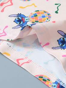 Disney 3条装卡通涂鸦印花男士内裤，松紧腰带男士平角内裤 - 彩色 - 查看 2