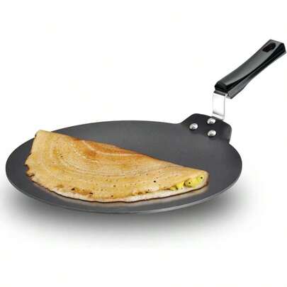 Hawkins Futura Sartén antiadherente para dosa, diámetro 33 (13 pulgadas), grosor 4,88 mm (negro) NDT33