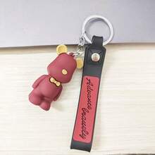 1pc Cartoon Bow Tie Bear Keychain, Suitable For Men And Women, Teddy Bear Keychain, Car Key, Cute Bag/Phone Charm, Back To School Gift, Valentine's Day Gift - Multicolor - View 16