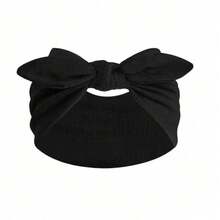 1/3/4/6个装女士蝴蝶结兔耳发箍，波西米亚风超宽可爱兔耳打结发箍，情人节发饰 - 彩色 - 查看 2