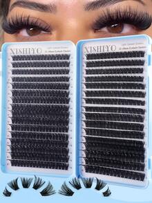 640/544/384pcs Individual False Eyelashes, Eyelash Book, Cluster False Eyelashes, DIY Eyelash Extension, Cluster False Eyelashes, Individual False Eyelashes, False Eyelashes - D - View 9