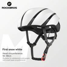 ROCKBROS 加厚减震山地公路自行车头盔，透气可调节轻便充气流线型骑行头盔（女士款） - 彩色 - 查看 12