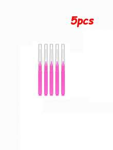200 piezas Minibrochas para cejas con tapas, aptas para dar forma, rellenar cejas, teñir pestañas, arreglar cejas y pestañas, brochas para cejas, brochas para sombra de ojos - Rosa Fucsia - Ver 9