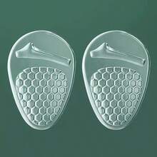 QKC 1 Pair Silicone Anti-Slip Heel Pads & Toe Cushion Inserts To Prevent Slide In Open-Toe Shoes, Accessories For Black Heels, Sandals, Women Pumps - Transparent - View 7