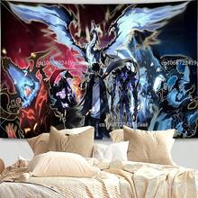 Solo Leveling Anime Wall Tapestry Sung Jinwoo Cartoons Tapestrys College Dorm Posters Home Decor Aesthetic Party Backdrops(7) - 白色 - 查看 1
