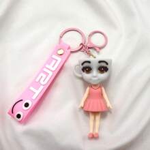 Shanhaijing Figurine Keychain - Cartoon Pendant - Funny Abstract Wooden Doll - Shark Charm - AI Monster Tales - Birthday Gift - Holiday Gift - Multicolor - View 11