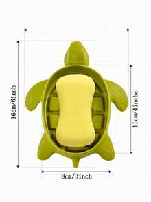 Cartoon Creative Soap Dish, Cute Turtle Soap Holder, Bathroom Drain Rack, Non-Waterlogging Soap Dish Tray Storage Rack - Multicolor - View 6