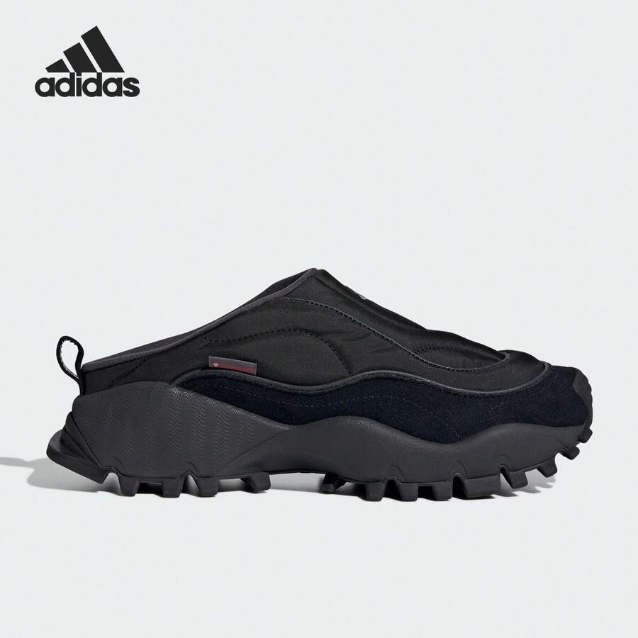 Adidas 阿迪达斯 SEEULATER WTR 男士休闲穆勒鞋，耐磨拖鞋 KJ3951 - 黑色 - 查看 1