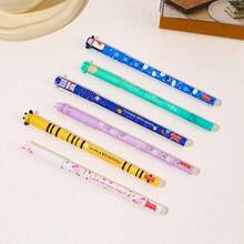 8pcs/Set Colorful Erasable Pens With Refills, 0.6mm Colored Refills, Smooth Writing, Suitable For Drawing, Marking, Coloring, Office And School Supplies - Multicolor - View 5