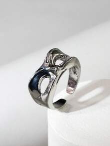 1个复古风格开口口罩环（男士款） - 復古銀色 - 查看 1