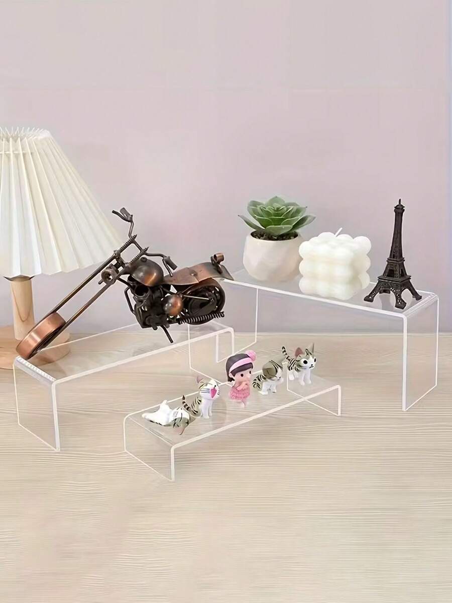 1/6件套桌面展示架，艺术品展示架，珠宝展示架，产品展示台，蛋糕展示底座，多层展示架，可调节，家具收纳展示架，化妆品展示整理架，鞋架，适用于桌面收纳展示化妆品、艺术品、蛋糕甜点、生日礼物、感恩节礼物、复活节礼物