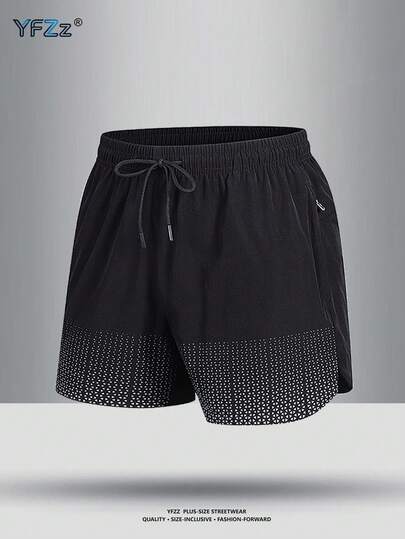 Quần short nam cỡ lớn mùa hè, nhẹ, màu trơn, dáng rộng, có túi bên hông, thoải mái, mềm mại, thoáng khí, nhanh khô, có dây rút ở eo, thích hợp cho các hoạt động ngoài trời.