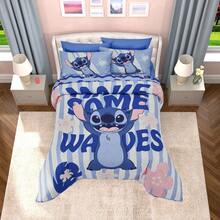 PROVIDENCIA Disney Stitch Waves Double Quilt - Royal Blue - View 2