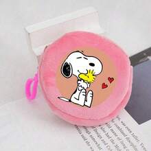1 ví đựng tiền xu hình Snoopy, ví tròn hình chú chó hoạt hình, ví mini cầm tay, ví đựng chìa khóa dễ thương, quà tặng sinh nhật vui nhộn theo chủ đề anime (Kiểu ngẫu nhiên) - Nhiều màu - Xem 5